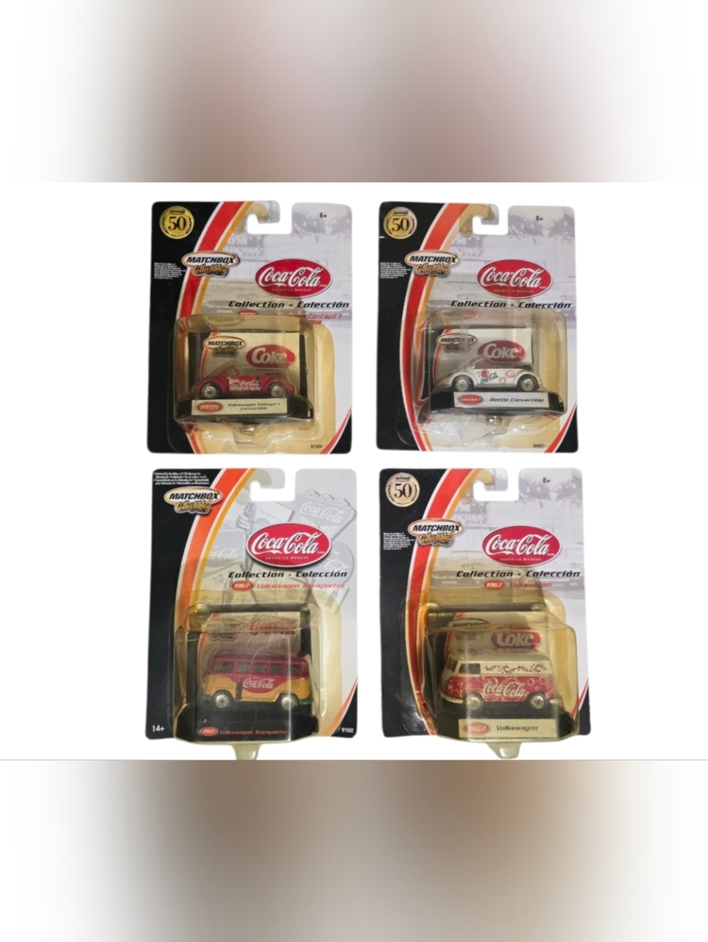 Bundle Of 4 Coca-Cola Matchbox Cars
